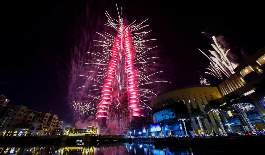 Fireworks at Burj-Khalifa - Apply Dubai Visa
